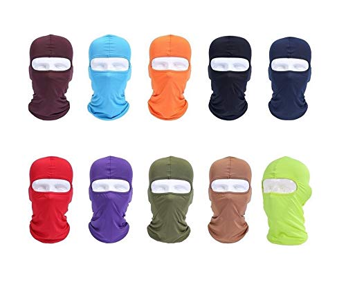 Ultra Thin Balaclava Ski Mask - Full Face UV Protection - Black