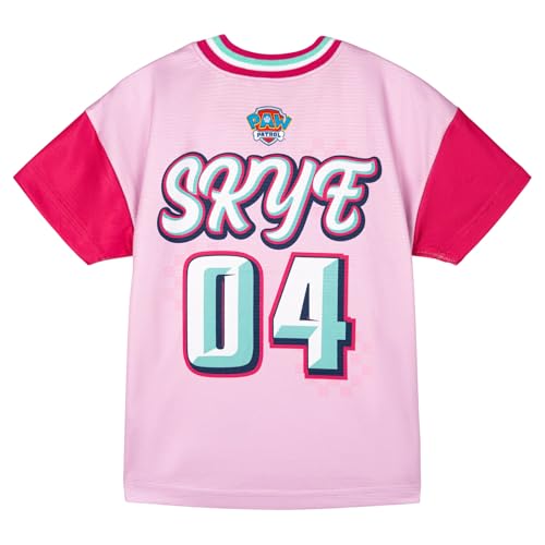 Paw Patrol Toddler Pink Mesh Soccer Jersey Skye 4T Athletic T-Shirt for Kids