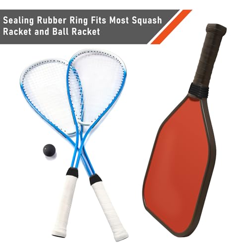10 Pcs Tennis Racket Grip Bands - Silicone Rubber Non-Slip