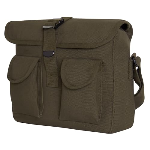 Rothco Canvas Shoulder Bag - Olive Drab Vintage Crossbody Utility Bag