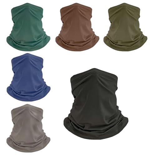 Neck Gaiter UV Face Mask - Earth Tones - Unisex Tube Scarf