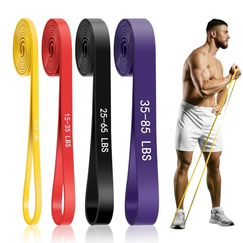 4-Level Resistance Bands Set for Full-Body Workout - Multicolor