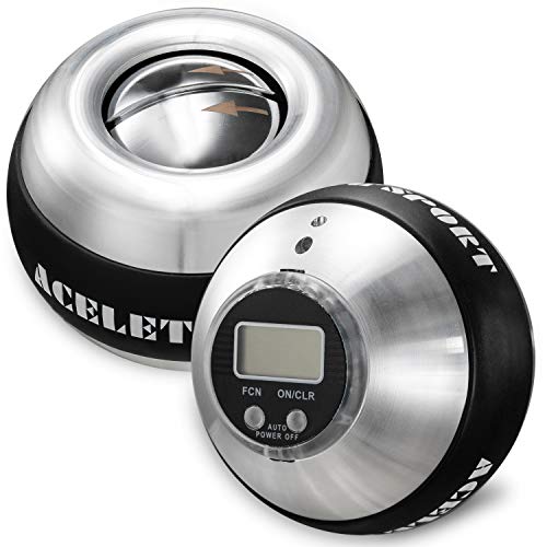 Wrist Exerciser Gyro Ball with Counter - Metal Strengthener