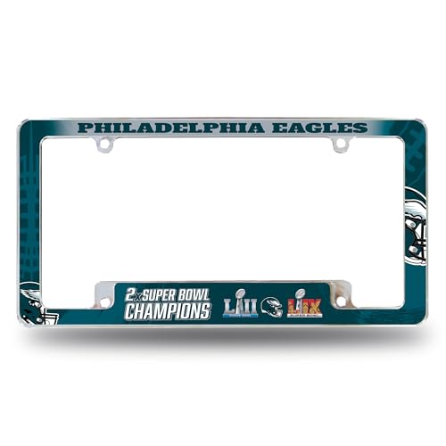 NFL Chrome License Plate Frame - Philadelphia Eagles - 12" x 6"
