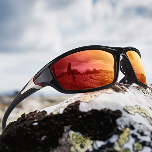 Polarized Sports Sunglasses - Lightweight Black Frame/Smoke Lens