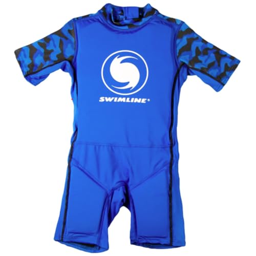 Swimline Kids Floating Swim Trainer Vest Blue Small 20-30 Lbs - Toddler Floatation Aid