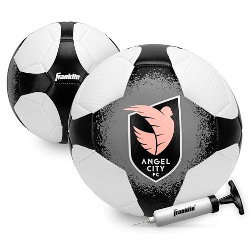 Angel City FC Soccer Ball - Official Size 5 with Pump