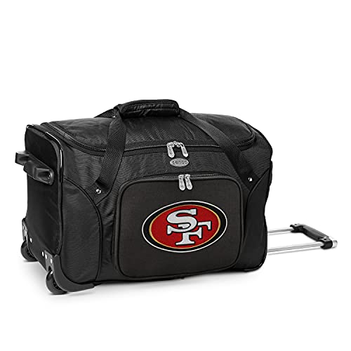 San Francisco 49ers Wheeled Duffel Bag - 22-Inch Travel Bag