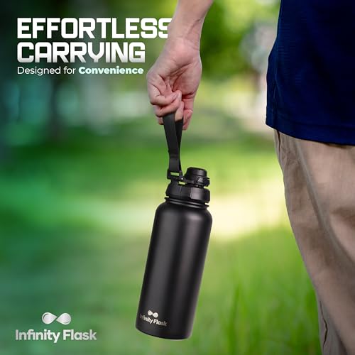 Infinity Flask Wide Mouth Replacement Lid with Leakproof Flip Top – Compatible with Hydro Flask Bottles
