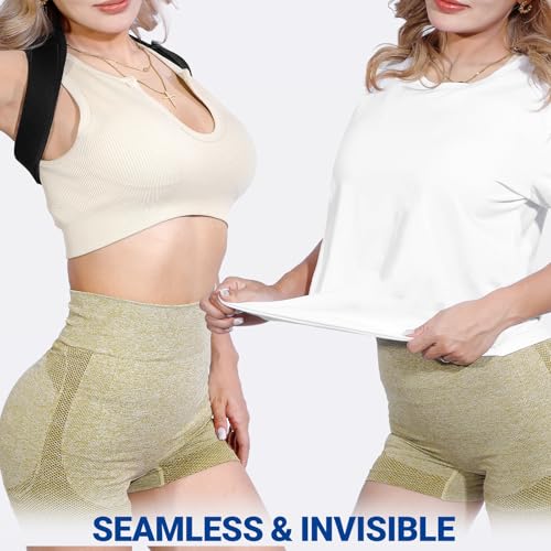 Posturace Posture Corrector for Women & Men - Adjustable Upper Back Brace Straightener, Shoulder, Neck, Scoliosis and Pain Relief