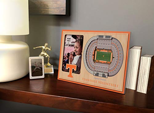 YouTheFan NCAA Tennessee Volunteers 3D Stadium Picture Frame - Personalized Fan Decor