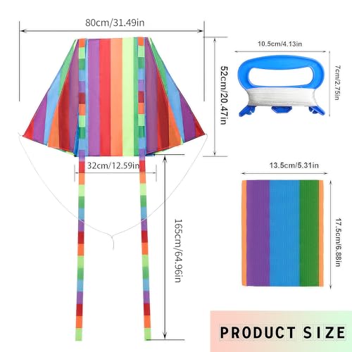 Easy Flyer Kite with Long Tail and String - Style 4