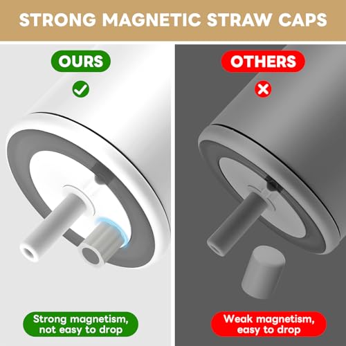 Magnetic Silicone Straw Covers for Brumate Tumblers - Dune, 2 Pack