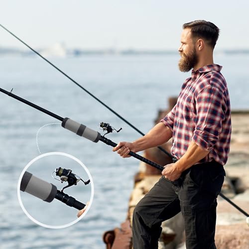 6 Pack Fishing Lure Covers - 4 Inch Hook Bait Protector Guards - Gray