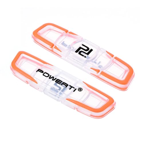 Tennis Racket Vibration Dampener - Soft Silicone Shock Absorber - Orange