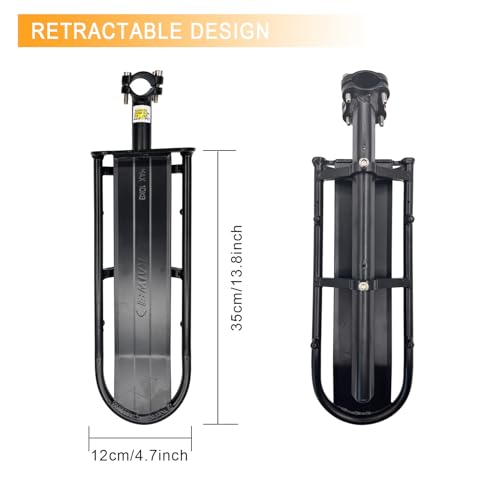 Adjustable Bicycle Rear Rack for Seatpost Mount - Aluminum Bike Cargo Carrier