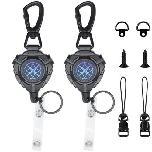 AGTIAAI Gradient Blue 2Pcs Retractable CB Radio Mic Holder Tether for Truck