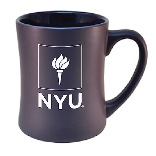 NYU Violets Sculpted Ceramic Mug - 16oz