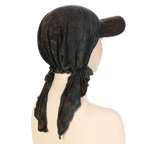 Pre-Tied UV Protection Chemo Bandana Headscarf for Women - Gray Medium