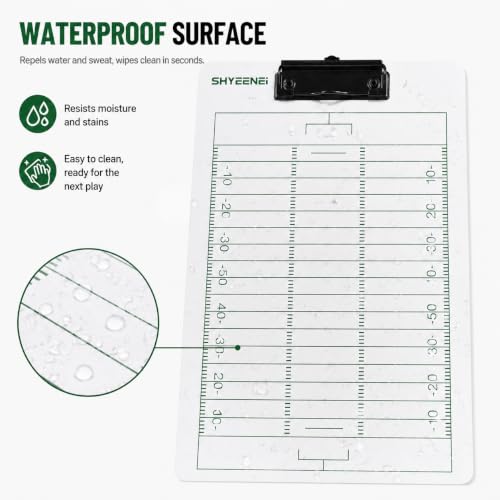 Football Coaching Clipboard - Double-Sided Dry Erase Board