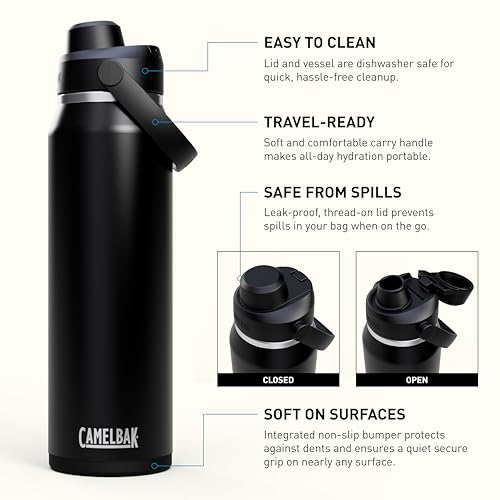 CamelBak Thrive Chug 32oz Insulated Water Bottle Black - Leak Resistant & Durable
