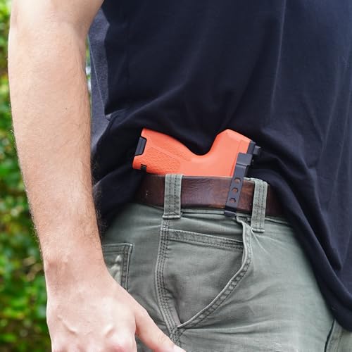 Clip & Carry CL-Qlip IWB Belt Clip for Byrna CL ? Minimalist Concealed Carry Holster Alternative ? Lightweight & Durable (Not Compatible with Red Dot Use)