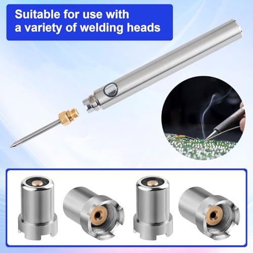 4pcs Threaded Adapters, Stainless Steel Thread Screw Converter, Soldering Iron Adapter Connector Accessories for Circuit Board Check Repair- Silver