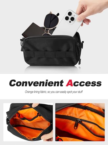 Nilkatss Motorcycle Handlebar Tool Bag - Universal Cruiser & Dirt Bike Storage