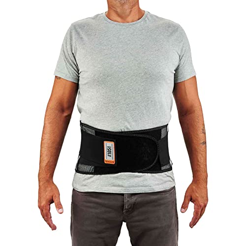 Ergodyne ProFlex 1051 Mesh Back Support Medium Black - Lumbar Brace for Injury Prevention