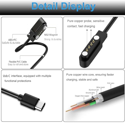 [2-Pack USB-C Charger for PLAUD Note AI/Note Pro AI Voice Recorder