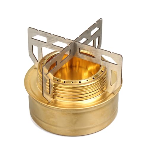 Sololight Trangia-Compatible Alcohol Burner with Windshield & Trivet - Foldable Stainless Steel Camping Stove Accessory