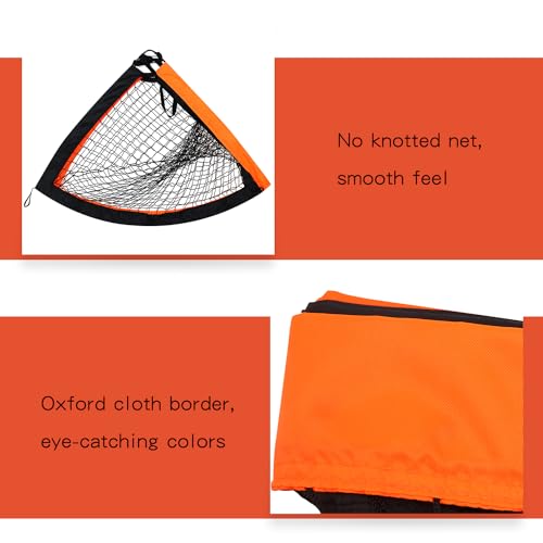 Portable 2 Pack 4' x 3' Kid Soccer Goals for Backyard & Indoor Use