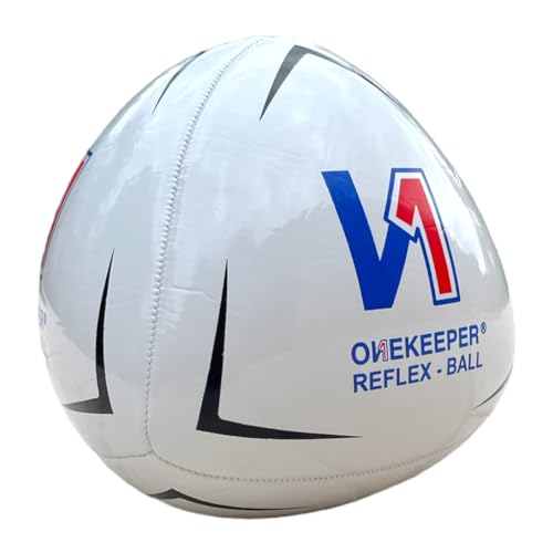 Reflex & Reaction Soccer Training Ball - Fluo Yellow, White