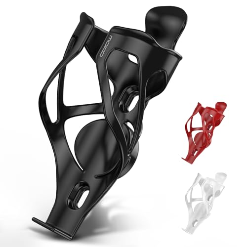 Bike Water Bottle Holder with Tracker Slot - Black, 2.56"–2.76"