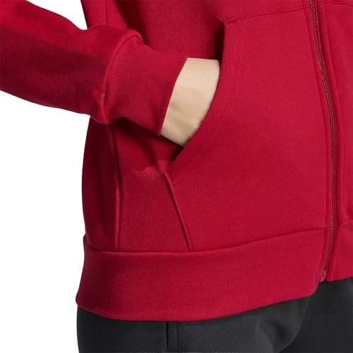 Adidas Women's Entrada 26 Full-Zip Hoodie Medium Team Power Red/White