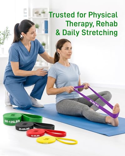 Resistance Bands Set - 5 Levels of Pull Up Assistance - Colorful