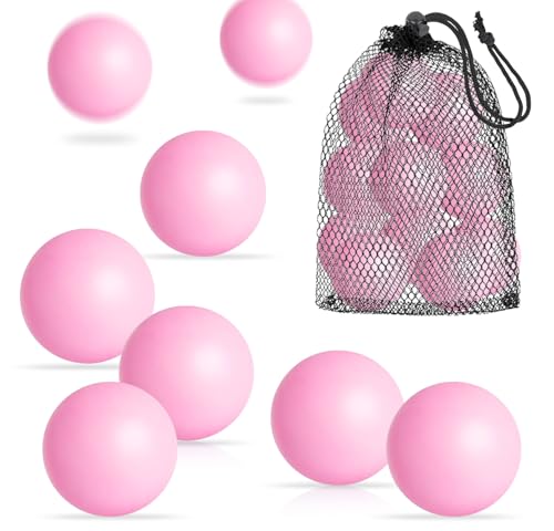 20 Pack Table Tennis Balls - 40mm Light Pink with Organizer Bag