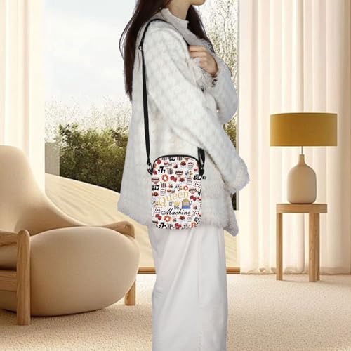 ZJXHPO Casino Cross Body Bag Gambling Lover Gift Queen Of The Machine