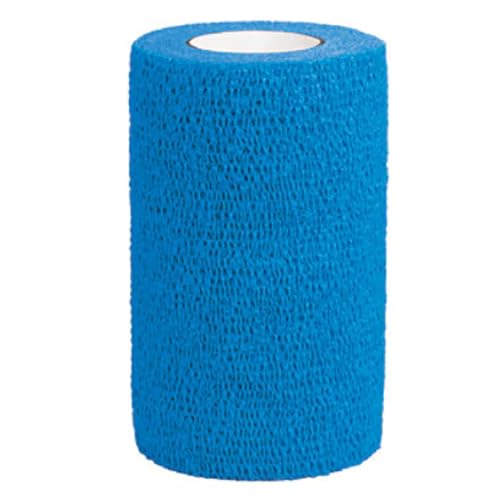 Self-Adherent Bandaging Tape - 4 Inch x 5 Yard - Blue Roll