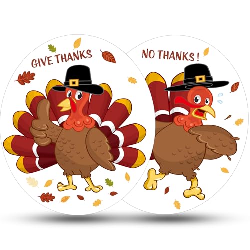 Thanksgiving Turkey Toilet Seat Cling Set - 2-Piece Reusable Holiday Decor
