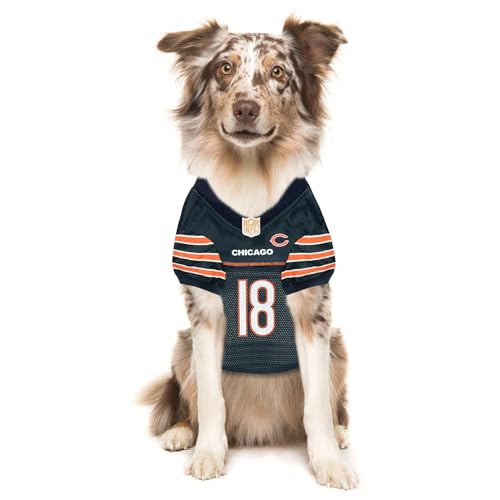 NFL Dog Jersey for Dogs & Cats - Caleb Williams #18, Chicago Bears, Large