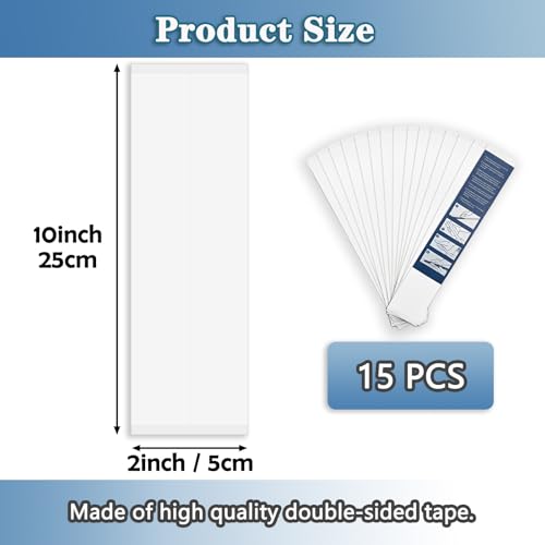 Golf Grip Tape Kit - 15 Pre-Cut Double-Sided Adhesive Strips