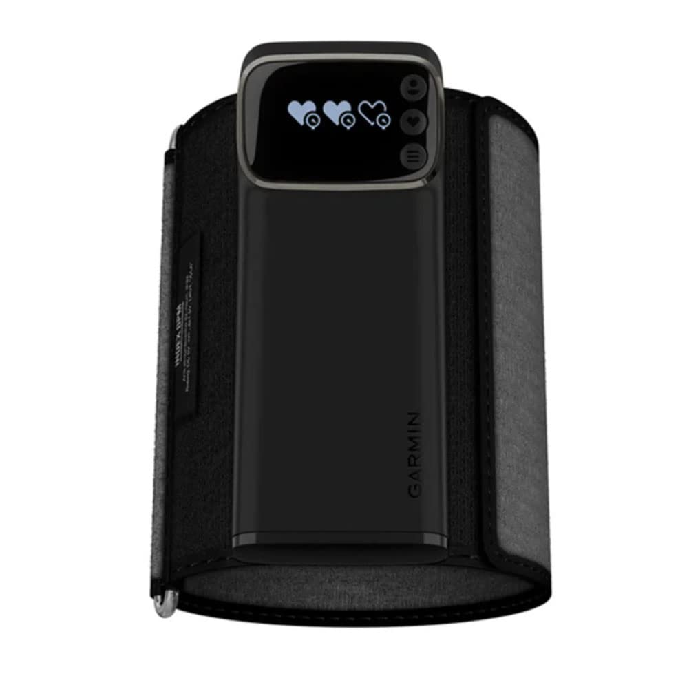 Garmin Index™ BPM, Smart Blood Pressure Monitor, FDA-Cleared Medical Device, Easy-to-Use with Built-in Display Adjustable