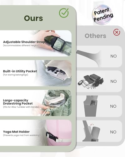 Yoga Mat Bag for Women - Sage Green | Water Bottle Pocket