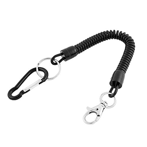 Retractable Spiral Fishing Lanyard with Lobster Clasp