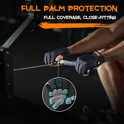 Workout Gloves for Men & Women - Large Weight Lifting Gym Gloves