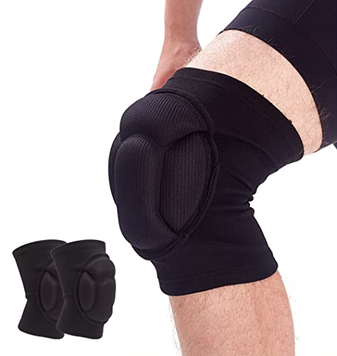 Soft Knee Pads for Work, Volleyball & Basketball - Small, Black