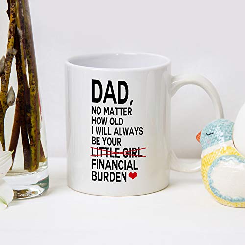 Financial Burden Mug - 11 Ounce Coffee Mug Gift for Dad