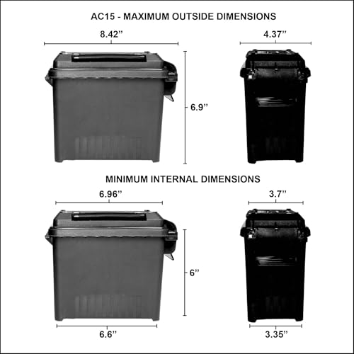 Mini Ammo Can for Bulk Ammo Storage - Black
