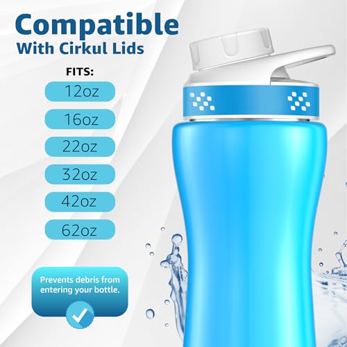 Replacement Water Bottle Lid Caps - Leakproof BPA-Free 2-Pack